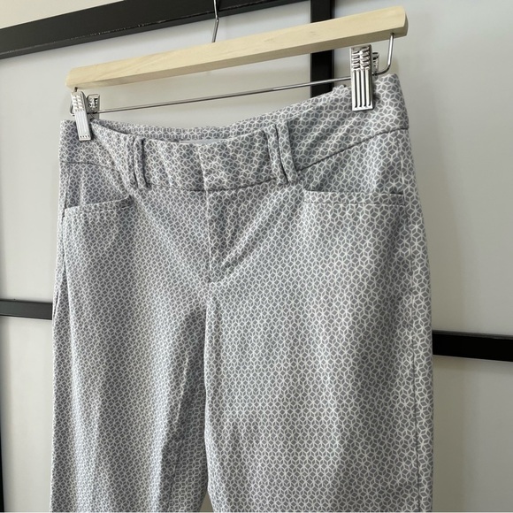 [0] Calvin Klein Women’s Light Grey & White Patterned Structured Spring Trouser - Picture 4 of 8